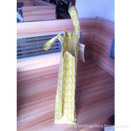 Fabric Handbag, Suitable for Supermarket Shopping, Cover with Glue, Painted Pattern